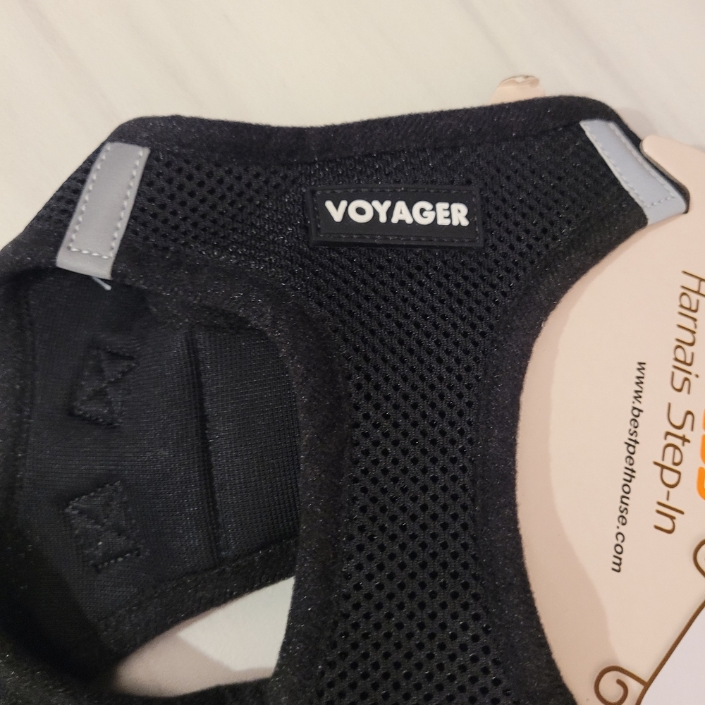 Voyager black harness dog collar M - Picture 2 of 3